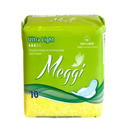 Гигиенические прокладки Meggi Ultra Light, 10 шт