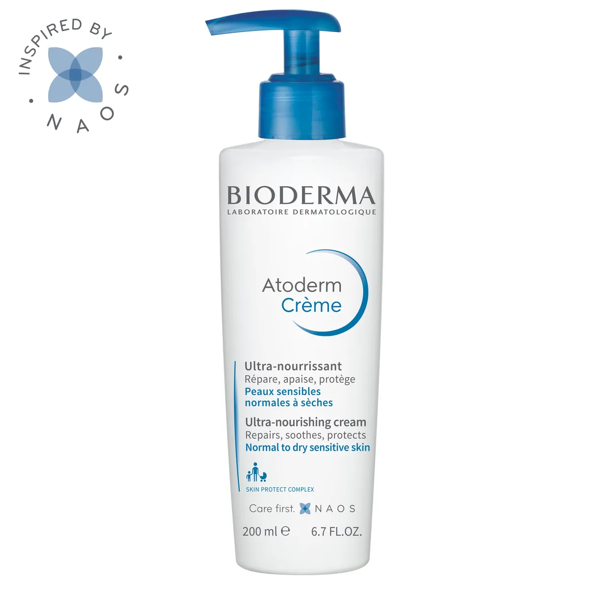 Крем для тела Bioderma Atoderm с помпой, 200 мл