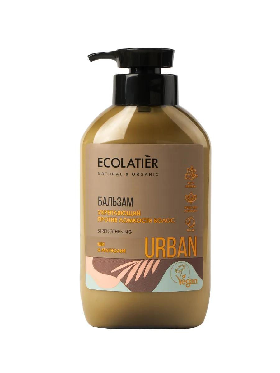 Укрепляющий бальзам против ломкости волос Ecolatier Urban "Ши & Магнолия", 400 мл