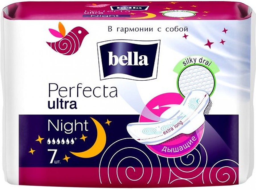 Гигиенические прокладки Bella Perfecta Ultra Night, 7 шт