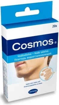 Пластырь водоотталкивающий бактерицидный Cosmos Water-Resistant, набор 20 шт