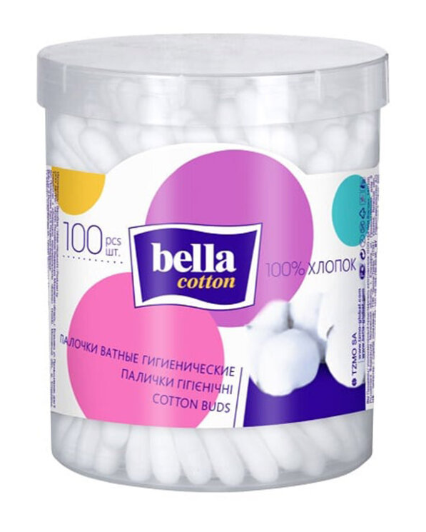 Ватные палочки Bella "Cotton", 100 шт