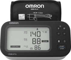 Автоматический тонометр Omron/Омрон  для измерения артериального давления M7 Intelli IT с технологией AFib и адаптером