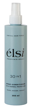 Elsi Professional Несмываемый спрей-кондиционер 30в1 с термозащитой 250мл