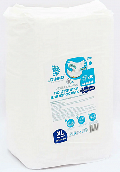Подгузники для взрослых Dr.Dinno Standart Plus ХL,10 шт